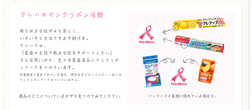 クレハのピンクリボン活動