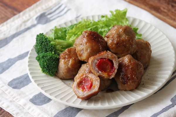 ころころ肉巻きトマト