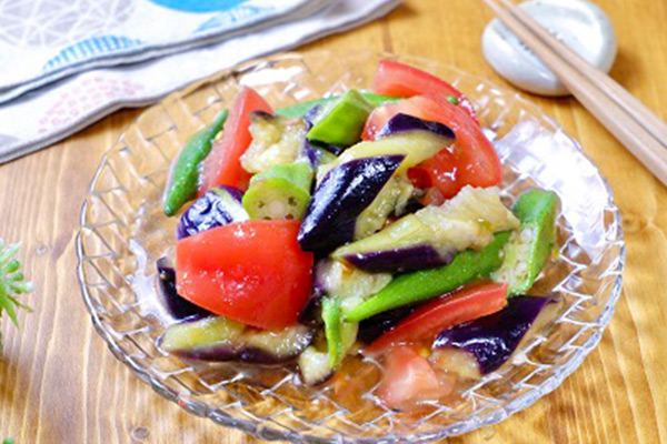 夏野菜のめんつゆマリネ