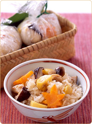 季節の味覚満載ごはん