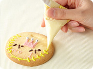 メッセージ付き金メダルクッキー