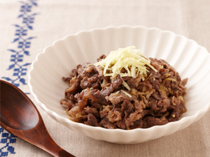 レンジで牛しぐれ煮