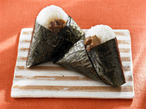 鳥モツ煮おにぎり