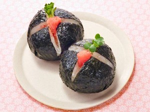 たらことごま油のオイルおにぎり