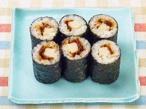 昆布とクリームチーズののり巻き
