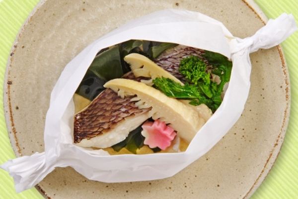 料亭の味をご家庭で！【春の香り蒸し】