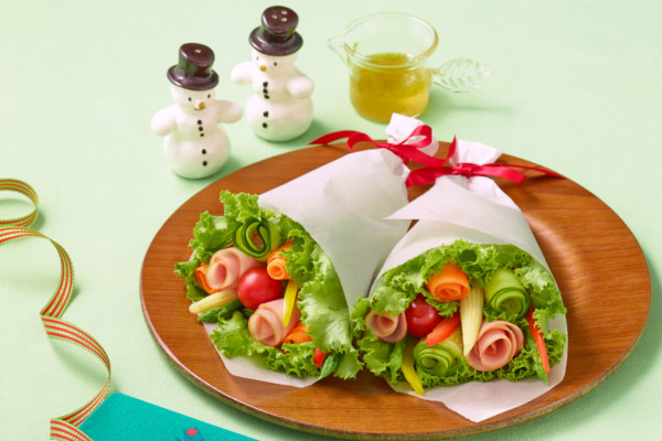 華やか野菜に歓声があがる！「ブーケサラダ」