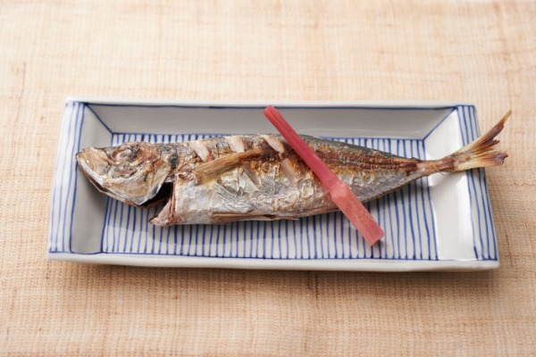 鯵の塩焼き