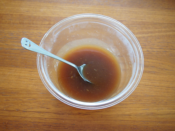 煮汁にとろみをつけるとお肉によくからまっておいしさUP