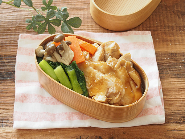 3．丼仕立てにすればお弁当にも！