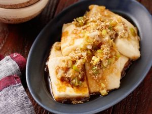 カリカリ豆腐のねぎソース