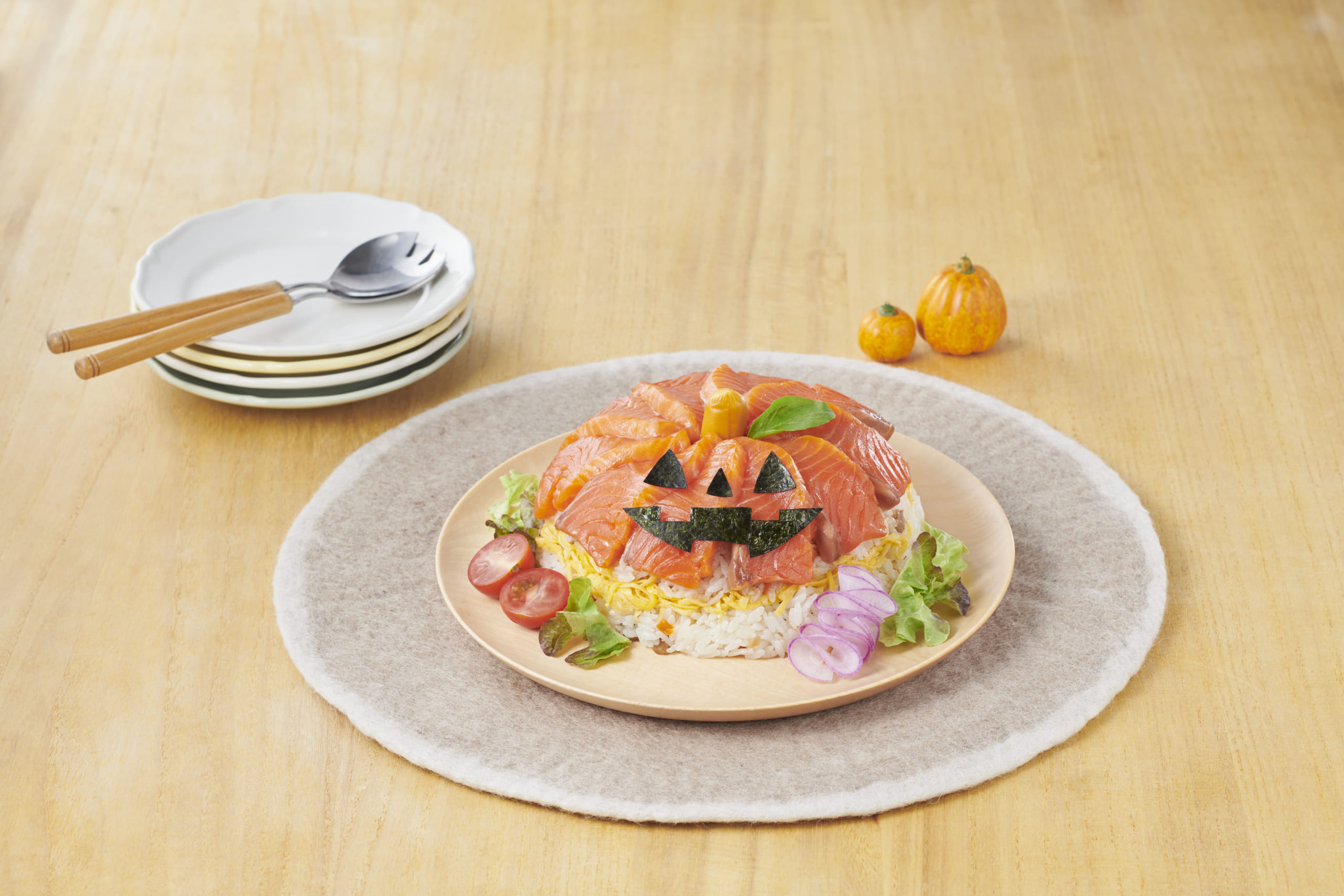 ハロウィンサーモンちらしずし