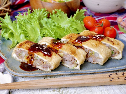 糖質カット♡白菜油揚げメンチ