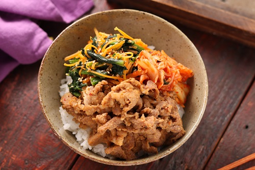豚こまビビンバ丼