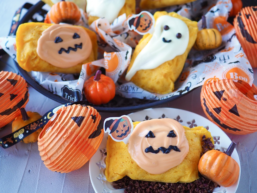 かぼちゃたっぷりハロウィンのホイルケーキ