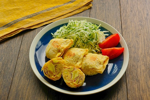 さつまいもとツナチーズのお揚げコロッケ