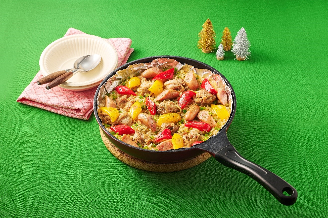 フライパン１つで！鶏肉のパエリア