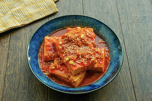 レンジで簡単韓国風<br>豆腐煮