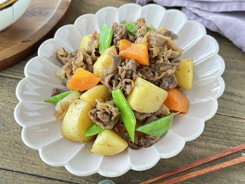 調味料1つ！春野菜の肉じゃが