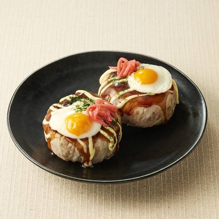 お好み焼き風肉巻き<br>おにぎり